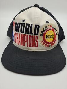 VTG Starter “Back To Back” World Champions 1994 1995 Houston Rockets Cap Hat 