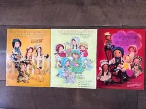 Vintage Holly Hobbie Coloring Book Lot 3 Easter Valentines Day - Foto 1 di 3