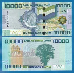 Sierra Leone 10000 Leones P 33f, 2021 UNC ( P 33 f ) 10,000 - Picture 1 of 1