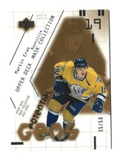 MARTIN ERAT 2001 UPPER DECK MASK COLLECTION HOCKEY 152 GOLD # 35/50