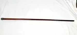 ANTIQUE Gents 35" Walking Stick Cane w STERLING Knob Handmade - Picture 1 of 7