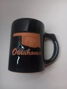 Frankoma Pottery Oklahoma - Tazza da caffè design contorno statale spedizione gratuita - Foto 1 di 5