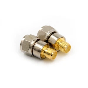 SMA Female Jack To F Male Plug RF Coaxial Adapter Connector Straight SURX DM BA - Picture 1 of 6
