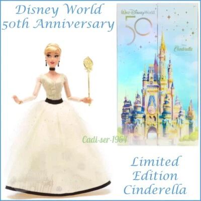 Disney Store Cinderella Walt Disney World 50th Anniversary Limited Edition Doll - Image 1 of 4
