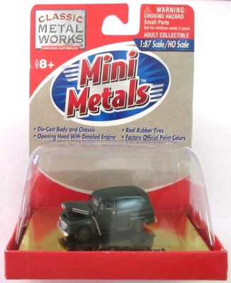 Mini Metals HO Scale '48 Ford Delivery Truck Green #30143 - Image 1 of 2