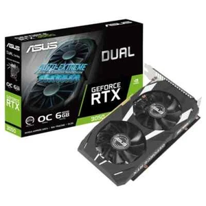 ASUS Dual NVIDIA GeForce RTX 3050 6GB OC Edition Gaming Graphics Card - Picture 1 of 6