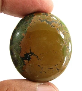 Piedra preciosa suelta turquesa tibetana natural 79,85 quilates cabujón envoltura de alambre - 20124 - Imagen 1 de 2