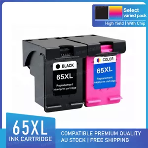 Multi Pack Ink Cartridges for HP 65XL Deskjet 2620 3720 Envy 5020 5030 5034 5052 - Picture 1 of 7
