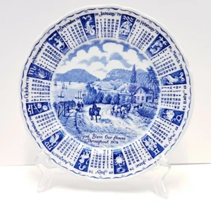 Vintage Alfred Meakin Staffordshire England 1979 God Bless House Calendar Plate - Picture 1 of 7