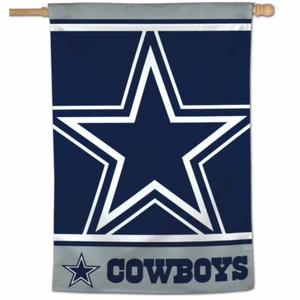 DALLAS COWBOYS MEGA LOGO 28"X40" HOUSE FLAG BANNER WEATHER RESISTANT - Picture 1 of 1