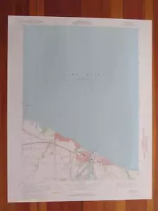 Huron Ohio 1971 Original Vintage USGS Topo Karte - Bild 1 von 1
