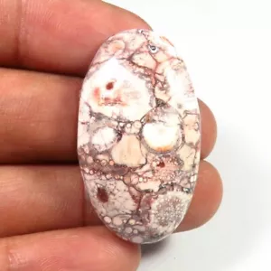 Cabochon diaspro occhio di uccello naturale 34x20 mm fatto a mano gemme ovali lisce 29 cts BI-02 - Foto 1 di 9