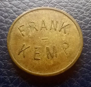 Frank Kemp - Gettone/moneta commerciale da 5 centesimi - 21 mm - controtimbrato - - Foto 1 di 2
