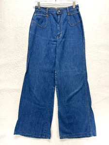 Jeans vintage anni '70 Moody's Goose gamba dritta donna 13/14 - altopiano cotone - Foto 1 di 12