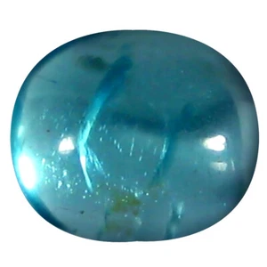 1.16 ct Oval Cabochon Shape (7 x 6 mm) Brazilian Paraiba Blue Apatite Gemstone - Picture 1 of 1