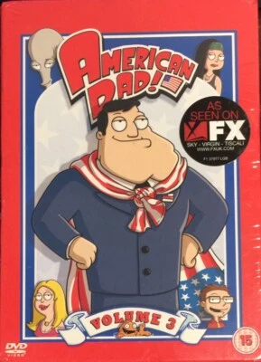 American Dad : Volume 3  (DVD, 2008, 3-Disc Box Set, R2)   BRAND NEW & SEALED - Image 1 of 3