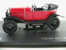 IXO #119 Opel 4/12 PS Laubfrosch (1924-1926) in rot/schwarz 1:43 NEU/PC-Vitrine
