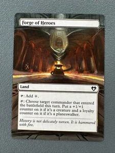 Forge of Heroes MTG Commander Masters Hand Painted Borderless Full Altered Art v - Picture 1 of 3