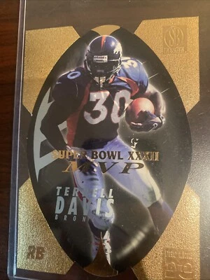 1997 Gold Foil Jumbo Score Board TERRELL DAVIS DC Die Cut #8 SUPER BOWL MVP - Image 1 of 2