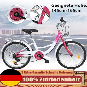 Bicicleta para niños 20 pulgadas 6 velocidades niños niñas bicicleta rosa bicicleta para niños Citybike DHL - Imagen 1 de 20