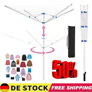 Aluminium Wäschespinne XL 190 cm hoch 38 m Leinenlänge, inkl. Bodenhülse DHL - Bild 1 von 12