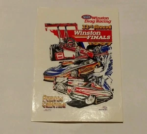 NHRA DRAG RACING 1997 33ª edición anual de las finales de winston pomona, calcomanía/pegatina ca - Imagen 1 de 2