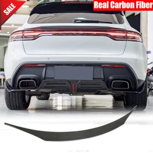 For PORSCHE MACAN GTS Turbo 2019-2024 Real Carbon Rear Middle Trunk Spoiler Wing - Picture 1 of 11