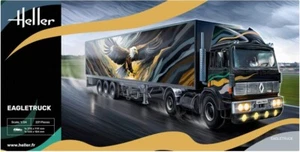 Camion e rimorchio Eagletruck Heller 80784 scala 1:24 Renault G260 - Foto 1 di 2