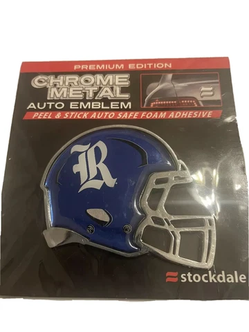 NCAA Rice University Logo  Helmet Chrome Metal Auto Emblem Cover