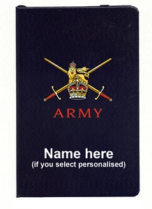 British Army logo/emblem/badge - notebook - personalised - A5 or A6 - Picture 1 of 5