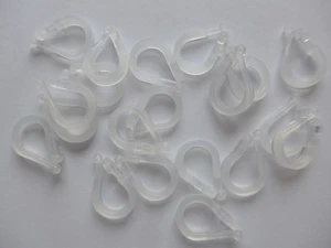 Gardinen Raffrollohaken für Raffrollos transparent 20 Stück - Bild 1 von 2