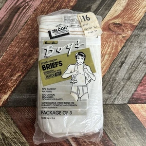 Vintage Sears Best ZELCON Boys Perma-prest Briefs Size 16 Pack Of 3 SEALED - Picture 1 of 8