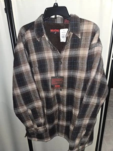 Wolverine 100% Cotton Plaid Shirt with Insulated Quilted Lining Mens Size Large - Picture 1 of 5