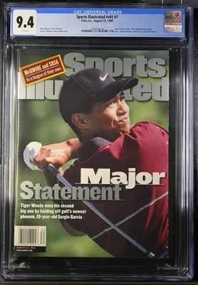 CGC 9.4 Edición Quiosco Sports Illustrated-Tiger Woods-23 de Agosto 1999 Foto 1 de 2