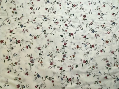 Vintage 90s Ikea Ljusoga Brushed Cotton Duvet Cover Floral Cottage - Image 1 of 4