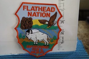 tribal indian police patch FLATHEAD NATION ENF FISH & WILDLIFE MONTANA - Picture 1 of 1