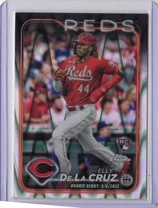 2024 Topps Chrome Update #USC150 Elly De La Cruz RayWave Refractors - Picture 1 of 2