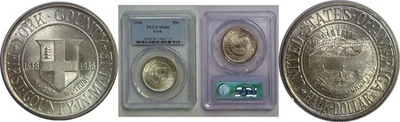 1936 50C York Commemorative Half Dollar PCGS MS-66 - Image 1 of 3