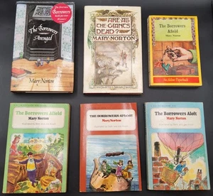 6 Vintage Mary Norton Books: The Borrowers and Are All the Giants Dead? - Picture 1 of 12