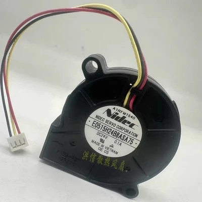 Nidec E0515H24B8ASA75 DC24V 0.1A 50*15MM 3-Pin Turbo Blower Cooling Fan - Image 1 of 4
