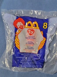 FLUTTER the butterfly #8 2000 TY Teenie Beanie Babys McDonalds Neu im Karton - Bild 1 von 2