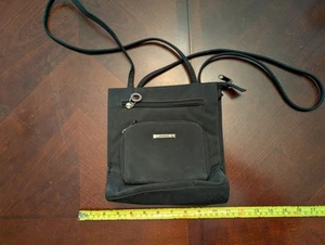 Moda Bella Little Black Crossbody Handbag Purse Shoulder Bag VGC - Picture 1 of 9