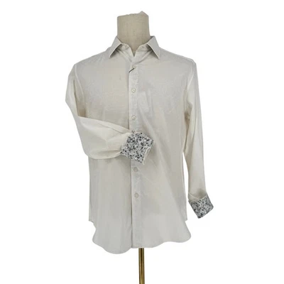 Robert Graham Button Front Shirt Long Sleeve Woven *AS IS* KEATON STAINED M - Image 1 of 4