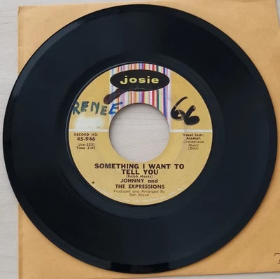 Johnny & The Expressions Where Is The Party Something I Want To Tell You soul 45 - Image 1 of 2