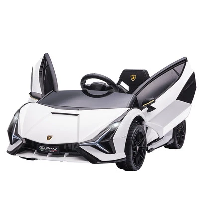 Lamborghini SIAN Kids Ride On Car 12V Electric Remote Control LED Lights Red - Image 1 of 4
