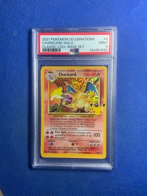2021 Pokemon Charizard-Holo #4/102 PSA 9 Celebrations Classic Collection - Image 1 of 2
