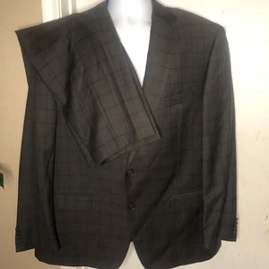 Austin Reed London 46R 41X30 100 % Wolle grau blau kariert Designer Luxus gebraucht, in einwandfreiem Zustand - Bild 1 von 14