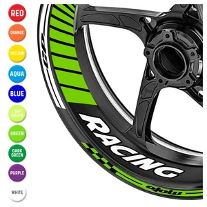 GP04 Gloss Green Decal Wheel Stickers For YZF R1 14 15 16 17 18 19 20 21 -MC - Picture 1 of 10
