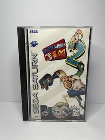Earthworm Jim 2 (Sega Saturn gamesoft, 1996) CIB W/Reg Card ~Clean Disc👀 Rare🔥