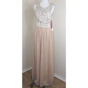 Smaragd Eisbecher 2-teiliges formelles Kleid Top/Rock - Größe 11 - Champagner Neu mit Etikett - Bild 1 von 11